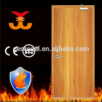 UK Standard BS476 60mins Puerta de panel de madera incombustible